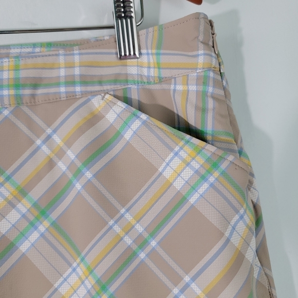 Callaway Women's Gray/Green Golf/Tennis Skort Size 14 Front Back Pockets EUC - Picture 3 of 10